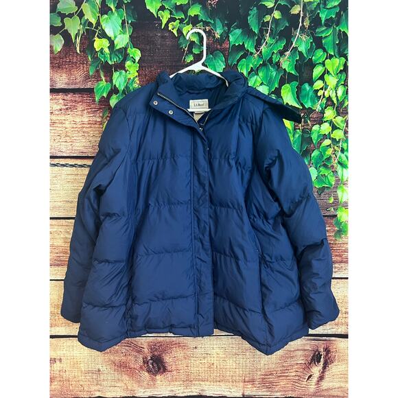 LL Bean Womens Ultrawarm Jacket Coat 2X 650 DOWN Puffer Hood Faux Fur Trim - Picture 5 of 14